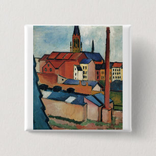 Augusti Macke - Bonn hus och olja för lampglas Knapp