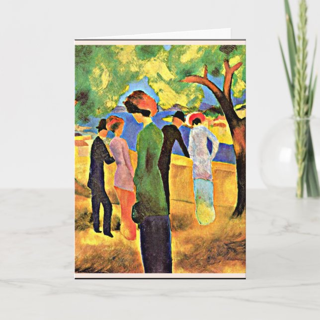 Augusti Macke - Kvinnor i en Grönt Kort (Framsida)