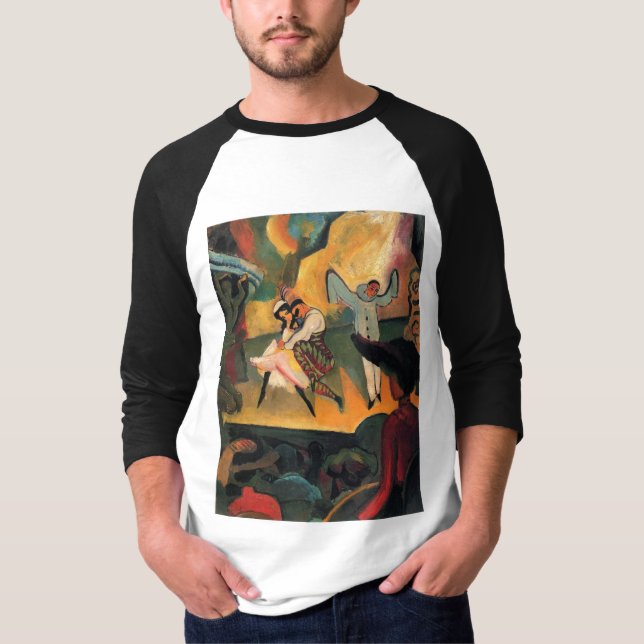 Augusti Macke - rysk balett T Shirt (Framsida)