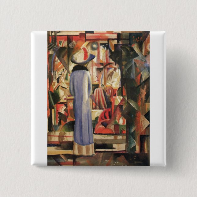 Augusti Macke - stort fönster med ljussken 1912-ol Knapp (Framsida)