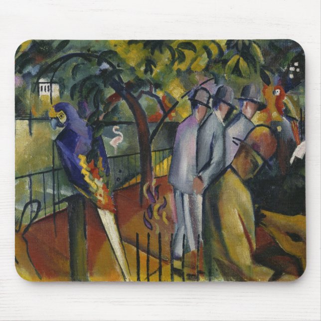 Augusti Macke | zoologisk trädgård mig Musmatta (Framsidan)