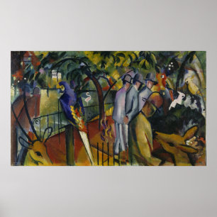 Augusti Macke   zoologisk trädgård mig Poster