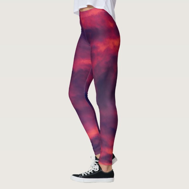 augusti röd leggings (Vänster)
