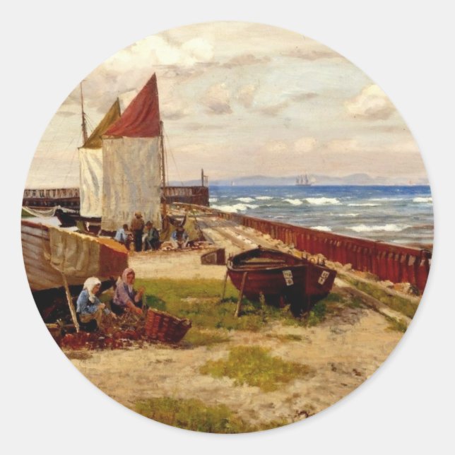 Augusti Runt Klistermärke (Framsida)