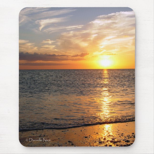 Augusti solnedgång Mousepad Musmatta (Framsidan)