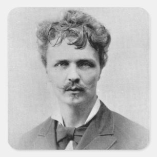 Augusti Strindberg, 1st Januari, 1884 Fyrkantigt Klistermärke