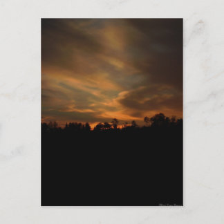 Augusti Sunset-vykort Vykort