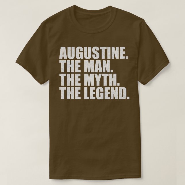 Augustine Augustine Namn Augustine namn T Shirt (Design framsida)