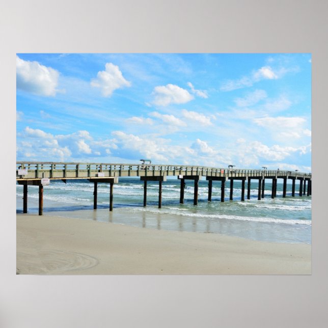 Augustine Beach Fishing Pier Poster (Framsidan)