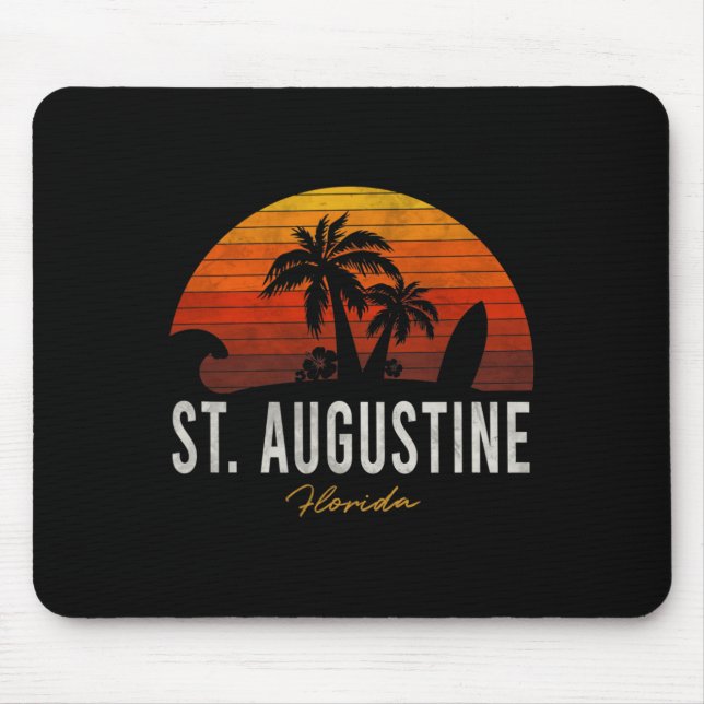 Augustine Beach Florida Fl Handflatan Vacation Sur Musmatta (Framsidan)