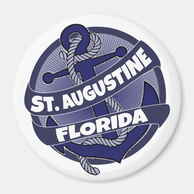 Augustine Florida anchor swirl magnet (Framsidan)