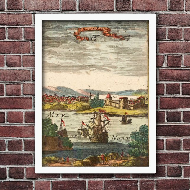 Augustine Florida Antique 1686 Engrave Poster (Skapare uppladdad)