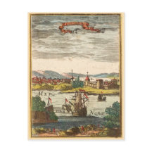 Augustine Florida Antique 1686 Engrave