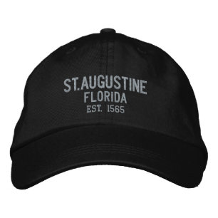 Augustine Florida Embroired Baseball Hat Broderad Keps