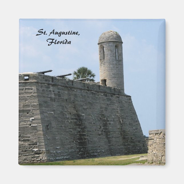 Augustine Florida fort-kastillo de san marcos Magnet (Framsidan)