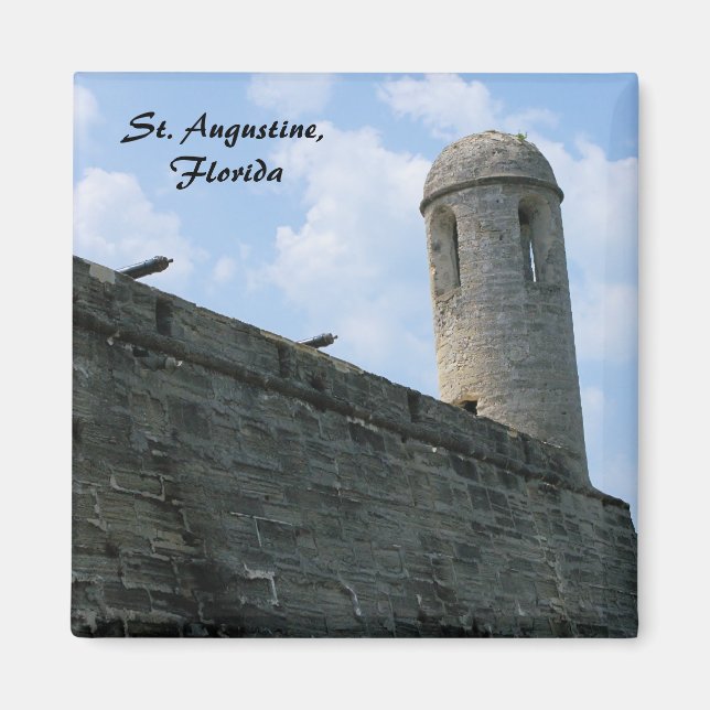 Augustine Florida fort-kastillo de san marcos Magnet (Framsidan)