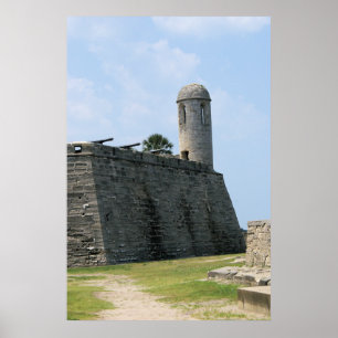 Augustine Florida fort-kastillo de san marcos Poster