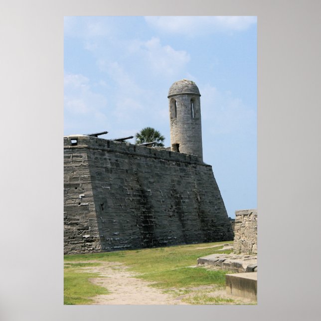 Augustine Florida fort-kastillo de san marcos Poster (Framsidan)