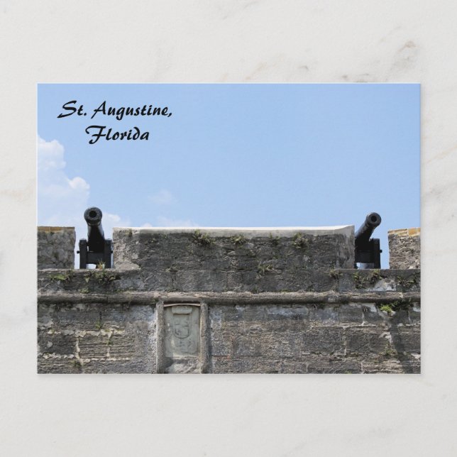 Augustine Florida fort-kastillo de san marcos Vykort (Framsida)