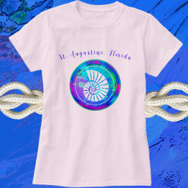 Augustine Florida Söt Sea Snäcka T Shirt