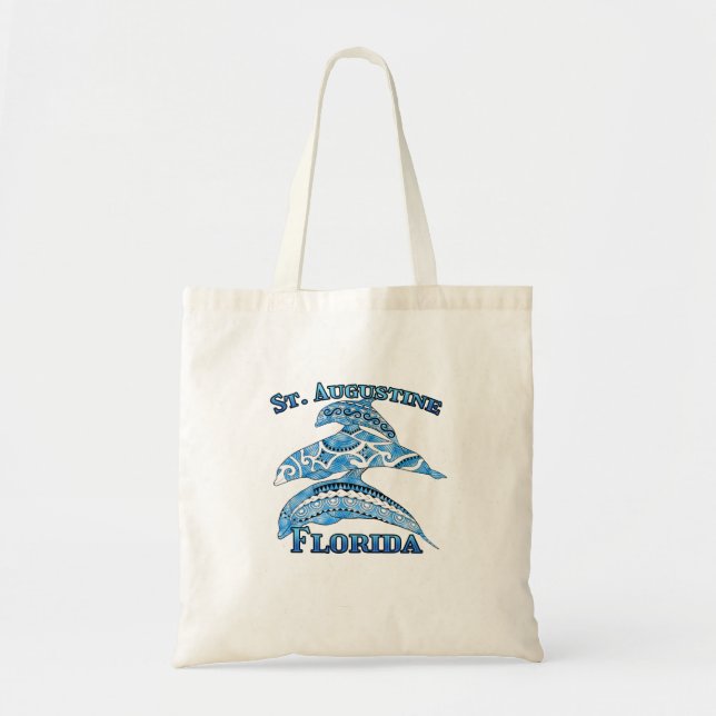 Augustine Florida Vacation Tribal Dolphins Tygkasse (Framsidan)