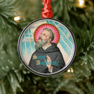 Augustine of Hippo (SAU 047; uppgift) Julgransprydnad Metall