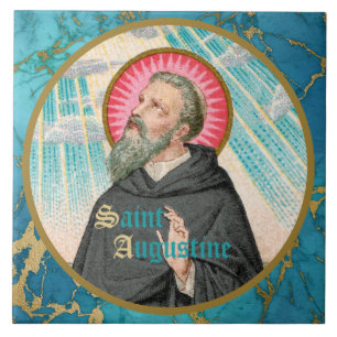 Augustine of Hippo (SAU 047; uppgift) Kakelplatta
