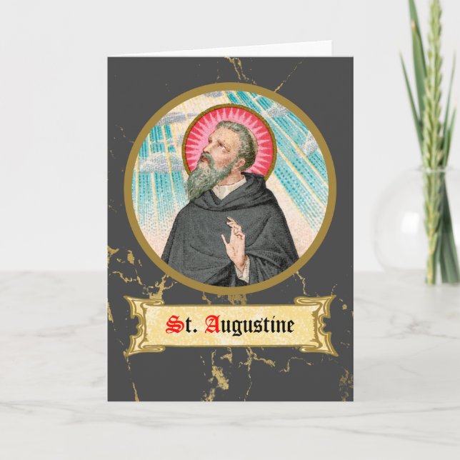 Augustine of Hippo (SAU 047; uppgift) Kort (Framsida)