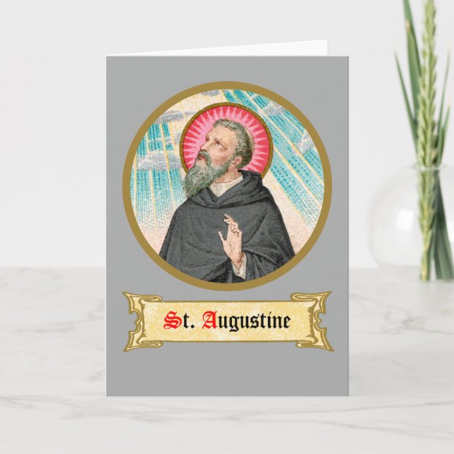 Augustine of Hippo (SAU 047; uppgift) Kort (Framsida)