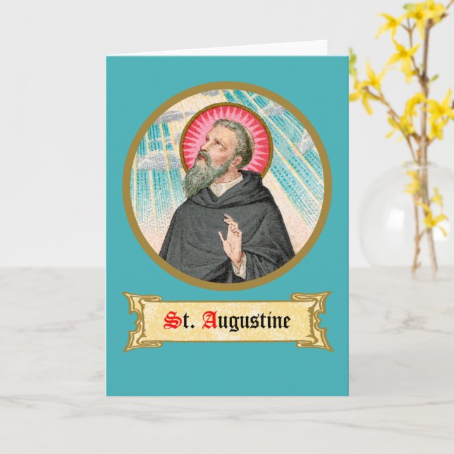 Augustine of Hippo (SAU 047; uppgift) Kort (Gul blomma)