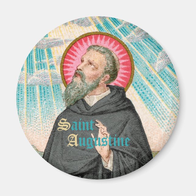 Augustine of Hippo (SAU 047; uppgift) Magnet (Framsidan)