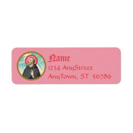 Augustine of Hippo (SAU 047; uppgift) Returadress Etikett