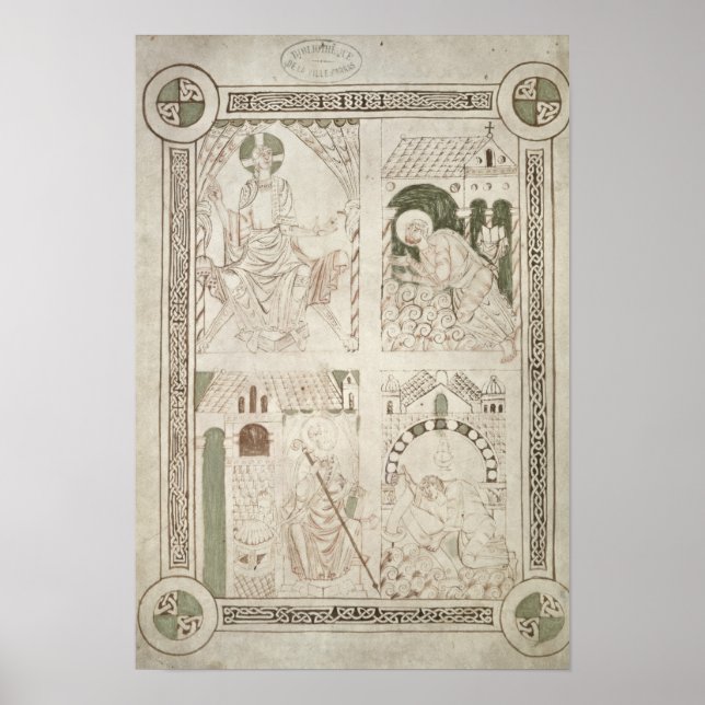 Augustine på Feet of Jesus & Scribe Poster (Framsidan)