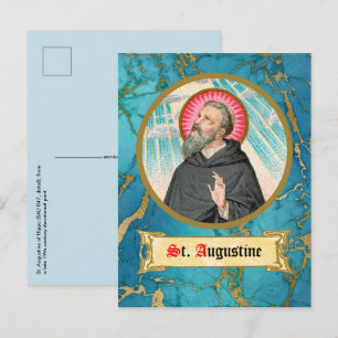 Augustinus av Hippo (SAU 047; detalj) Vykort
