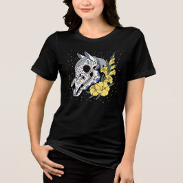 August's Gladiolus & Horse Skull T Shirt