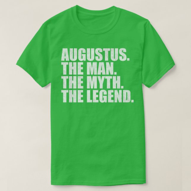 Augustus Augustus Namn Augustus gav namn T Shirt (Design framsida)
