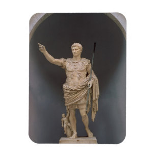 Augustus av Prima Porta, c.20 BC (marmor) Magnet