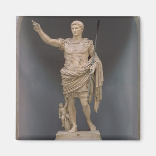 Augustus av Prima Porta, c.20 BC (marmor) Magnet