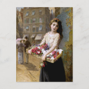 Augustus Edwin Mulready: En gatablommasäljare Vykort