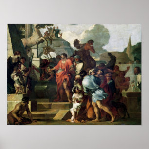 Augustus för graven av Alexander III Poster