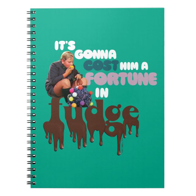 Augustus Gloop - A Fortune in Fudge Anteckningsbok (Framsidan)