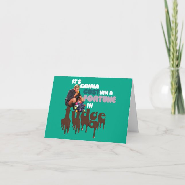 Augustus Gloop - A Fortune in Fudge Anteckningskort (Framsida)