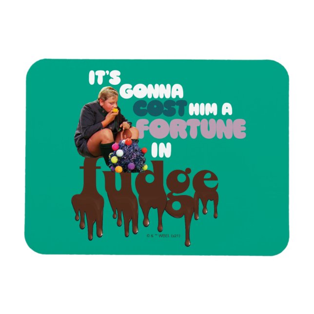 Augustus Gloop - A Fortune in Fudge Magnet (Horisontell)