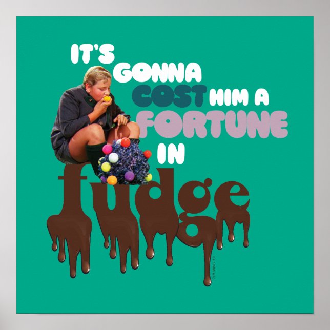 Augustus Gloop - A Fortune in Fudge Poster (Framsidan)