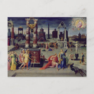 Augustus och Tiburtine Sibyl Vykort
