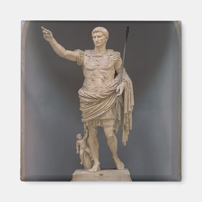 Augustus of Prima Porta, c.20 BC (marble) Magnet (Framsidan)