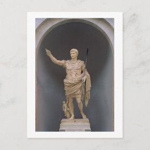Augustus of Prima Porta, c.20 BC (marble) Vykort
