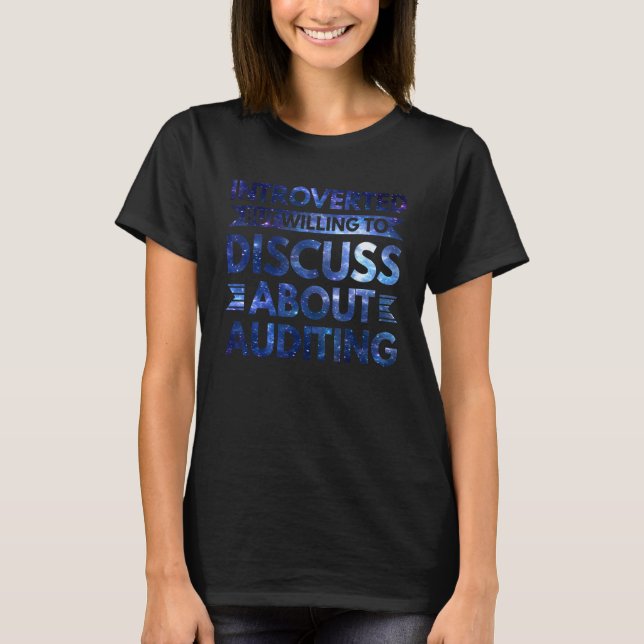 Auiditor Accountant Actuary T Shirt (Framsida)