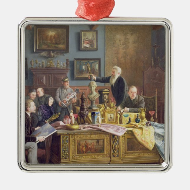 Auktionen, 1910 julgransprydnad metall (Framsidan)