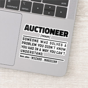 Auktionerör Noun Definition Marketer Roliga mening Klistermärken